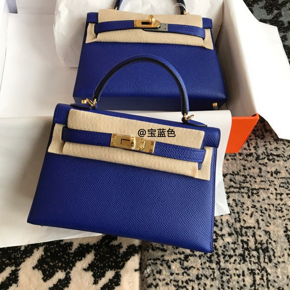 Hermes kelly bag blue clearance