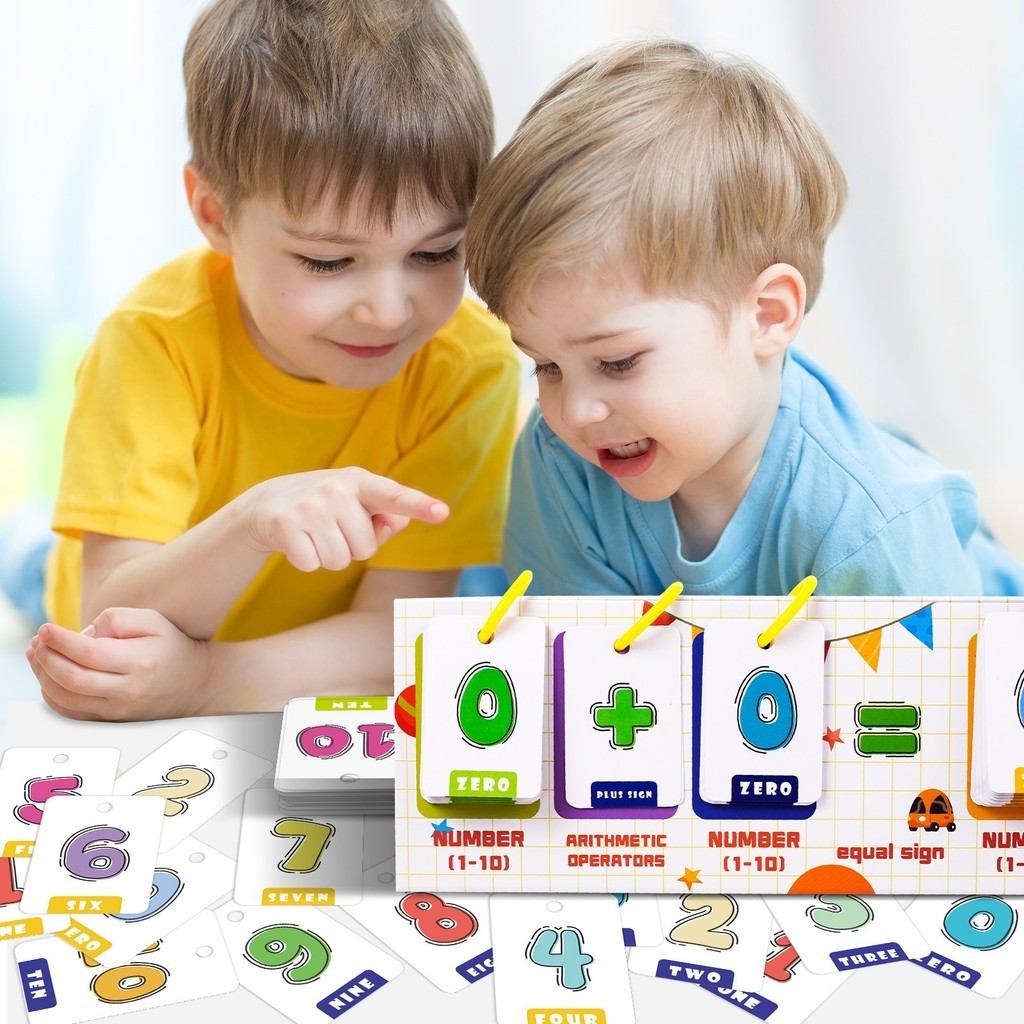 Kids Math Calculation Calendar Flash Card Preschool Homeschool Practice ...