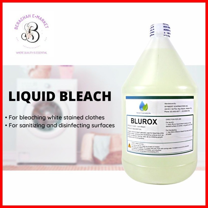 ๑ ♙ Liquid Bleach 1 Gallon / Liter | Shopee Philippines