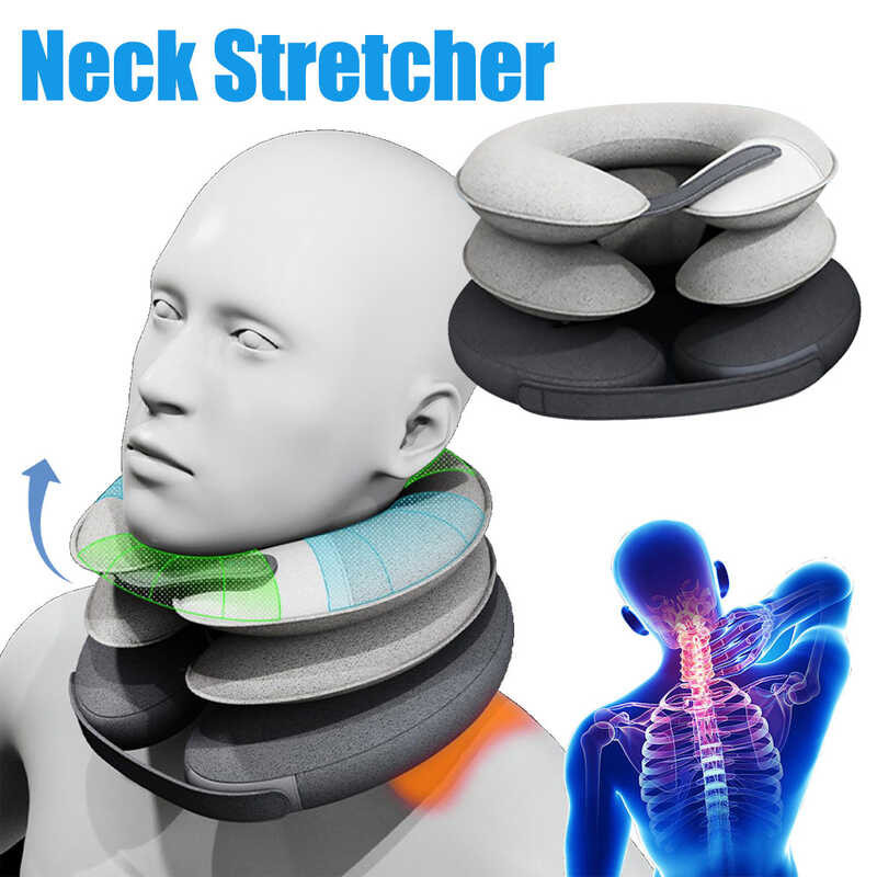 Air Iatable Stretcher Traction 3 Tubes Neck Decompression Pain Relief ...