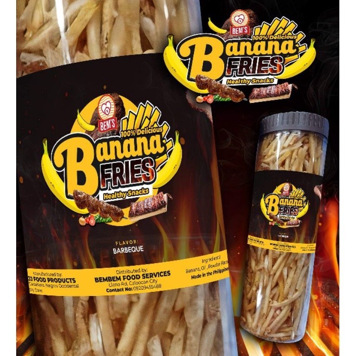 BANANA FRIES (BEM'S BANANA FRIES) BANANA CHIPS BANANA Shopee Philippines