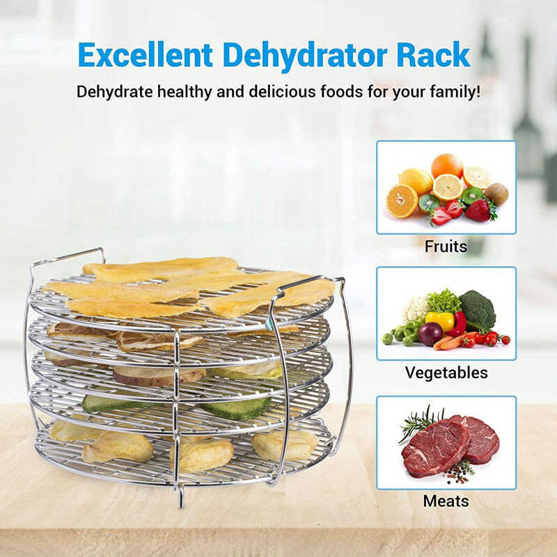 Rack 5 may Dehydrator Stand na Stackable Layers Tainless Steel para sa ...