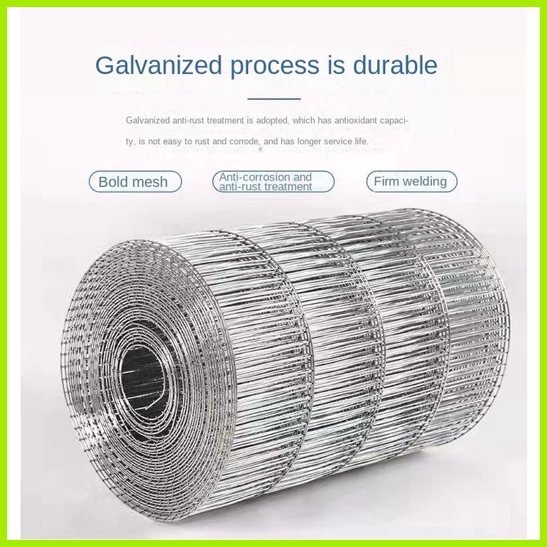 ๑ Hot -dip galvanized iron wire fence net breeding net steel wire mesh ...