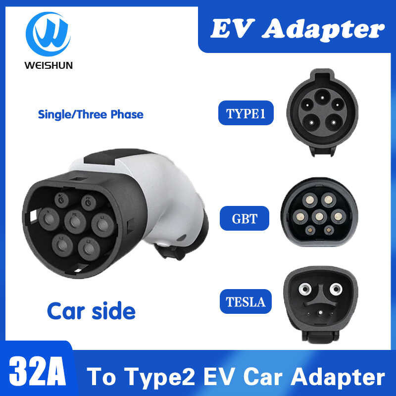 Type GBT To Tesla Model Y Accessories 1 To Type 2 Electric Vehicle