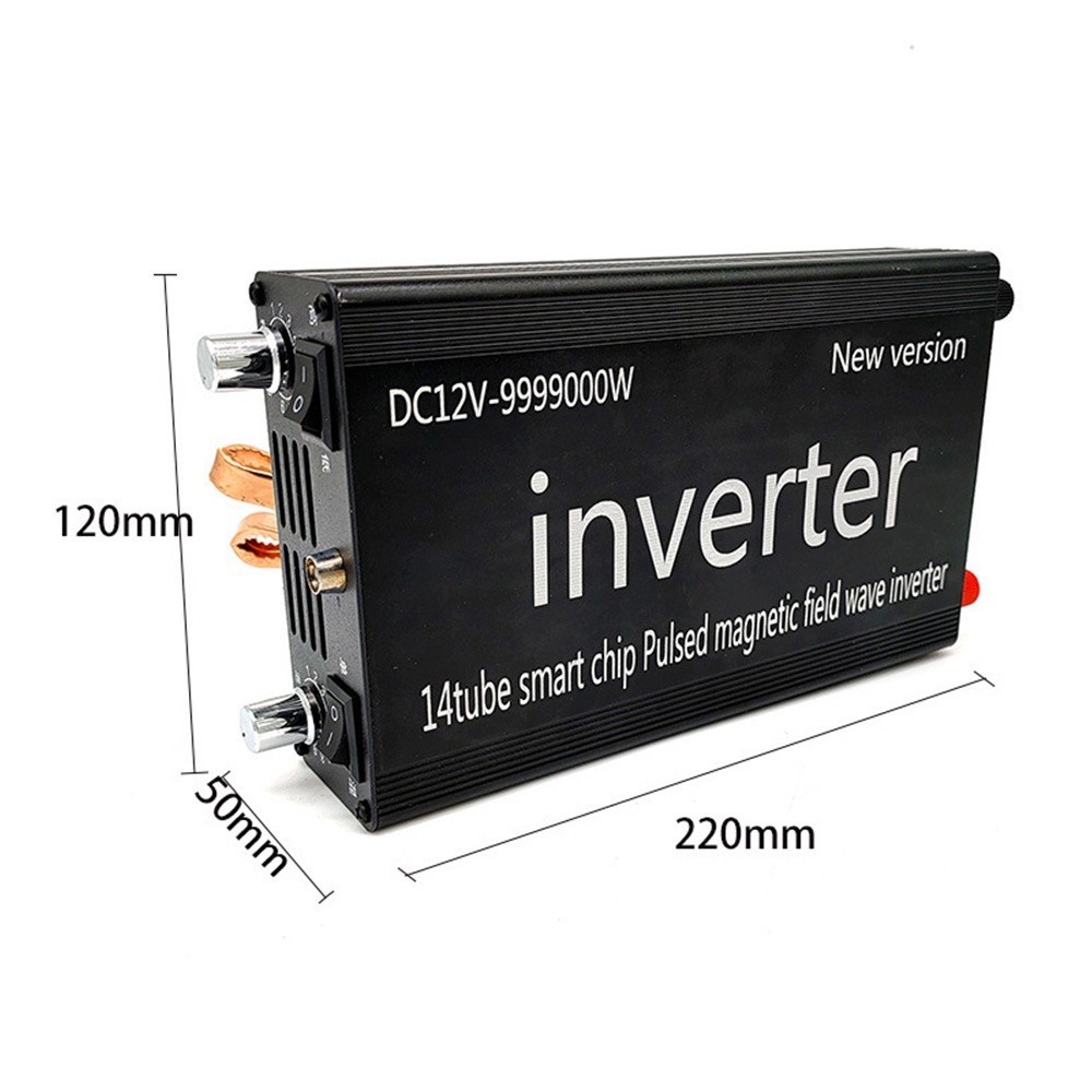 9999000W 12V DC Ultrasonic Inverter Electro Fisher Fish Shocker Stunner ...