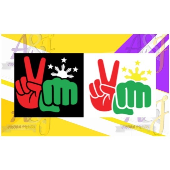 bbm sara peacebump vinyl cutout sticker design (2pcs) | Shopee Philippines