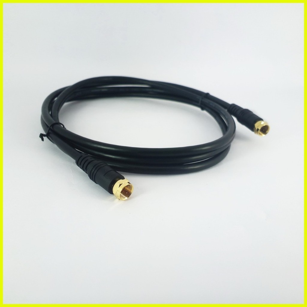 ⊕ 2 Meters Rf Tv Antenna Cable Coaxial Cable Coax Rg59 75 Ohms Gold 