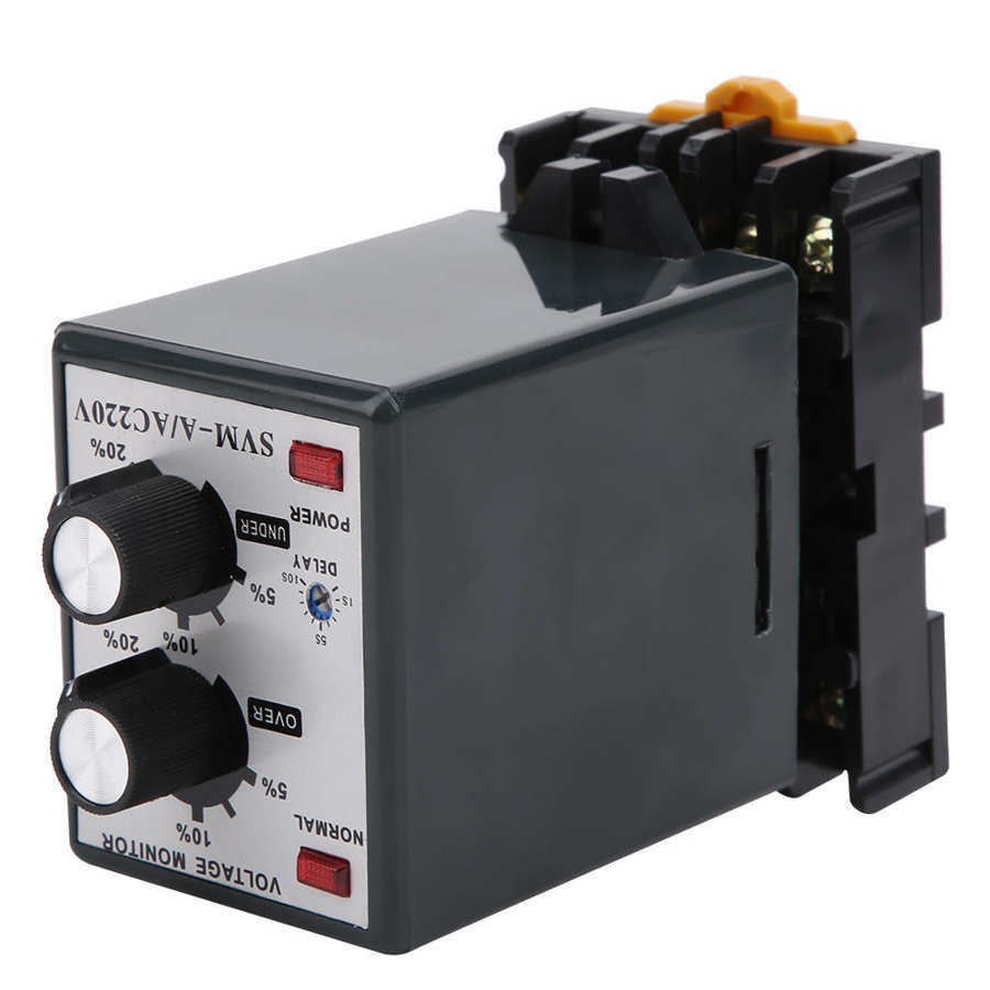 Over and Under Voltage Protector Single Phase Power Monitoring Relay ...