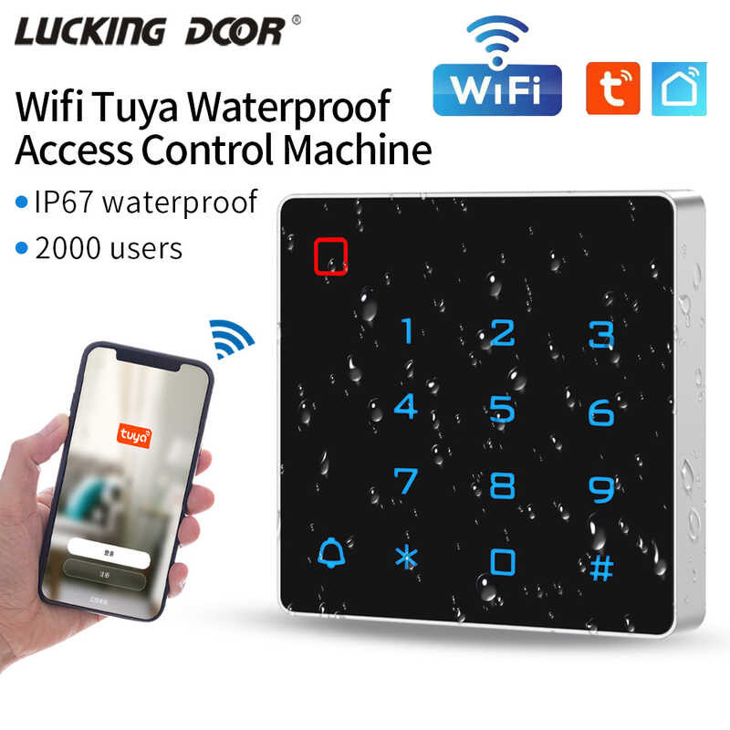 App Wifi Tuya Backlight Touch RFID 125Khz Card Access Control Keypad ...