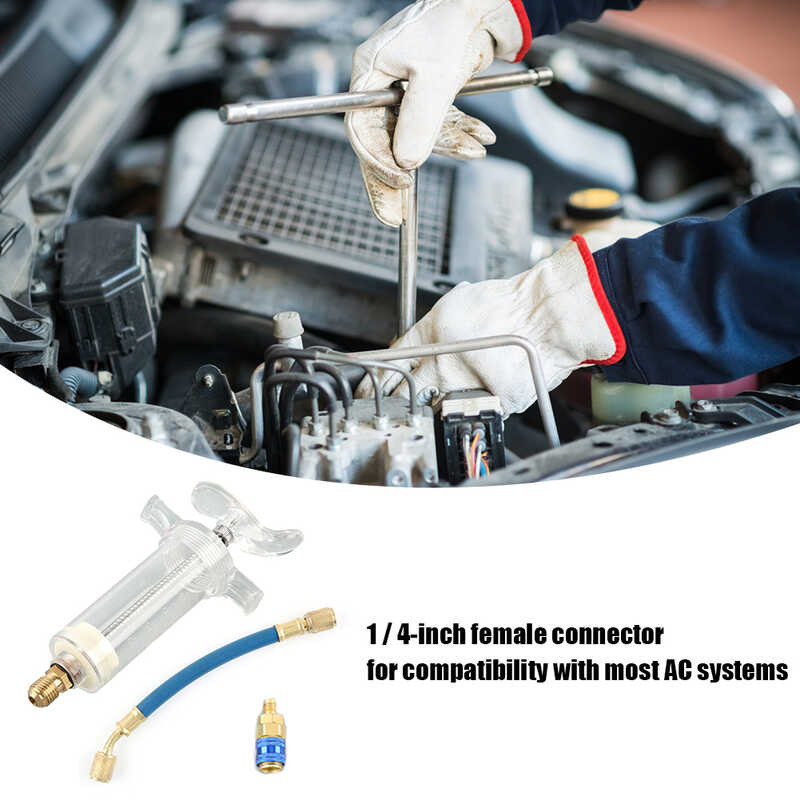 Automatic Compressor Oil, Refrigerant Filling Tube Injection Tool With ...