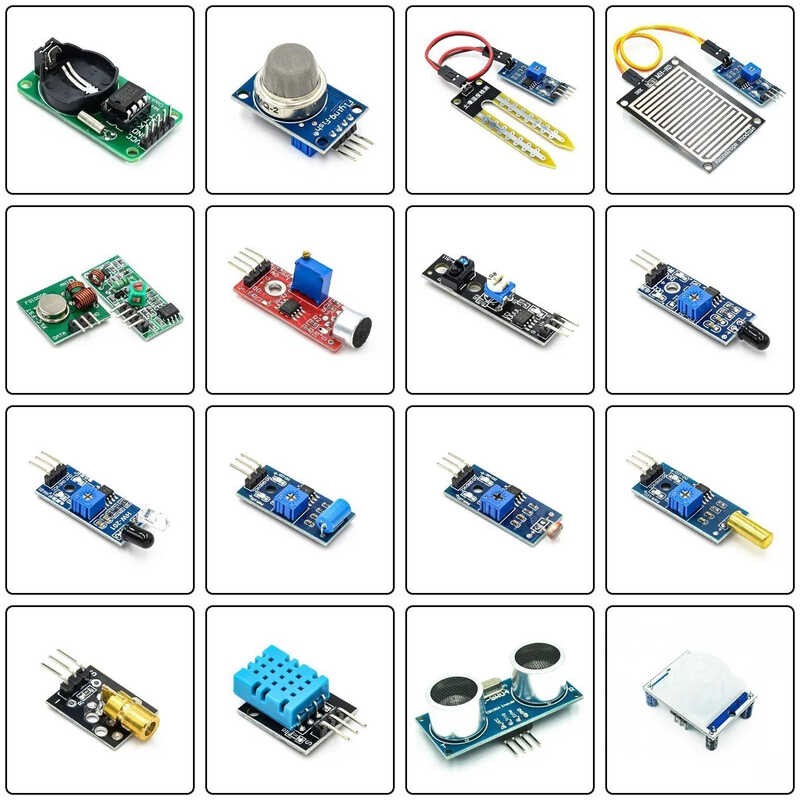 16 In 1 Modules Sensor Kit Project Super Starter Kits Arduino UNO R3 ...