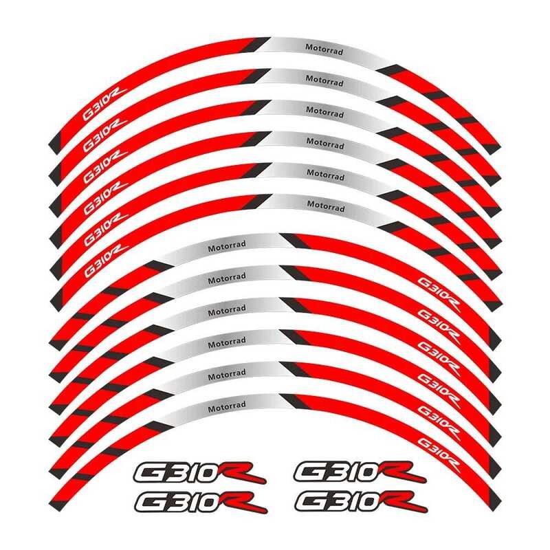 quality Motorcycle High front and rear wheels Edge Outer Rim Sticker ...
