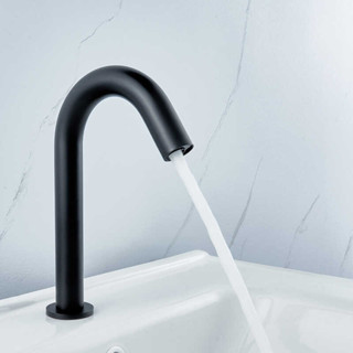 Black Automatic Touch Free Infrared Sensor Bathroom Basin Faucet ...