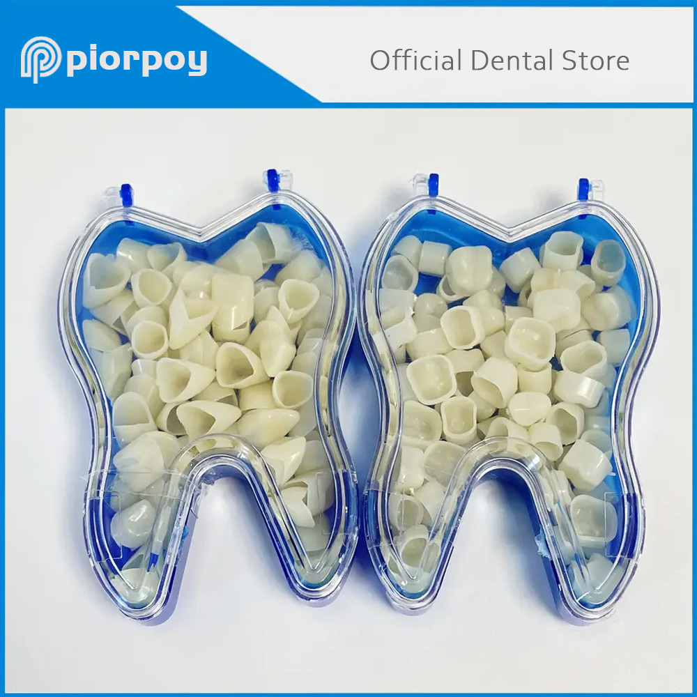 PIORPOY 50 Pcs/Box Dental Temporary Crown Kit Anterior Front Molar
