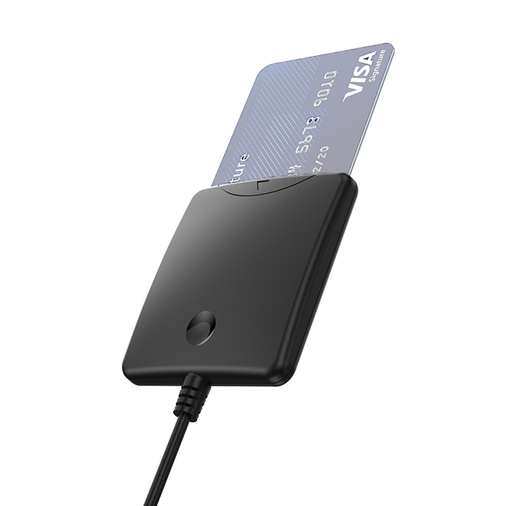 Portable USB 2.0 Smart Card Reader for IC/ID/SIM ATM Bank Card SIM Card ...