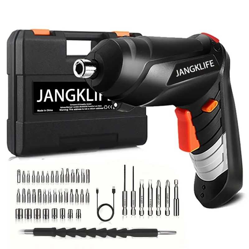 Screwdriver Battery Electric Rechargeable Cordless Screwdriver Powerful ...