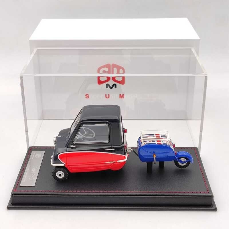 Modelo ng 1/18 Super Unit para sa PEEL P50 w/Pav Trailer 1964 Black/Red ...