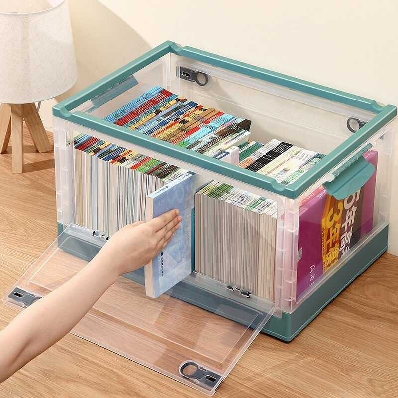 83 Book Foldable Sorting Box, Large For Storing Books, Transparent Book ...