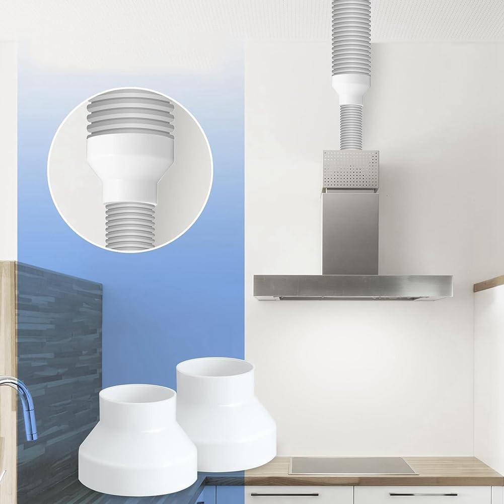 ⭐Ready Stock⭐ ABS Vent Pipe Reducing Adapter Suitable For Duct Fan Hot