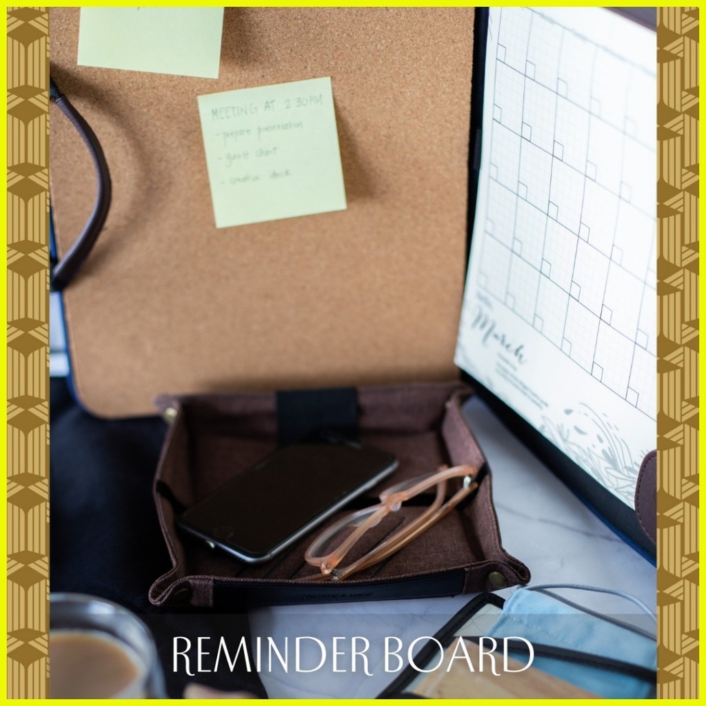 Jacinto & Lirio Alamat (Pakwan) Vision Board Monthly Vegan Leather