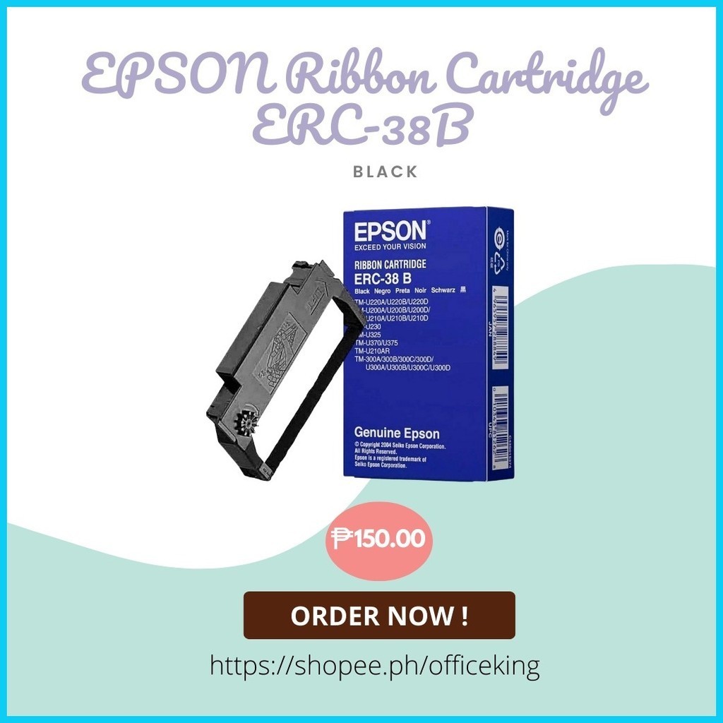 EPSON ERC-38B Ribbon Cartridge | Shopee Philippines