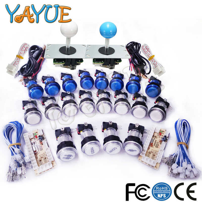 USB Zero Delay Encoder Upang PC 5Pin Joystick LED Arcade Button Control ...