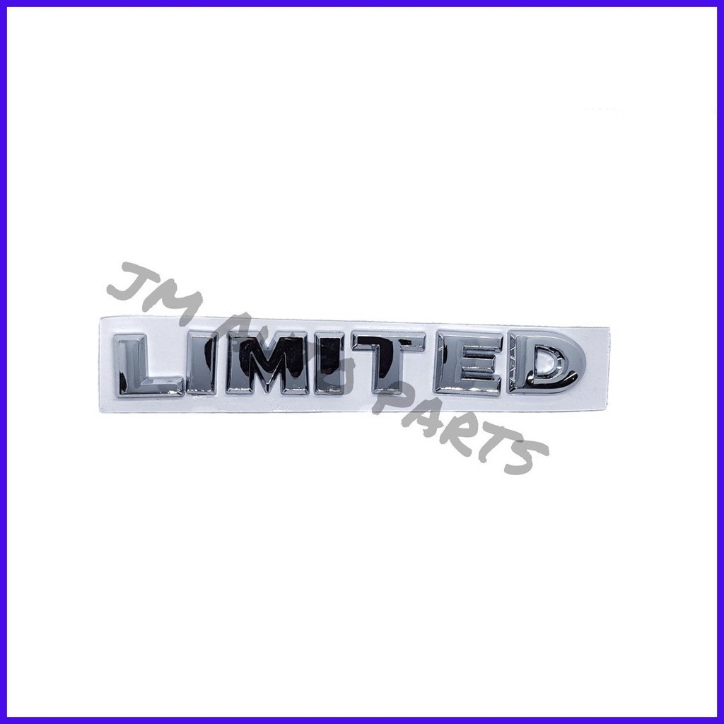 LIMITED Emblem Logo Decal Name Chrome (14.22cm x 1.93cm) | Shopee ...