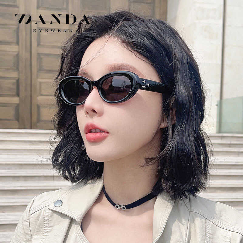 Tiktok popular TR polarizing S23101 advanced cat eye sunglasses rivet ...