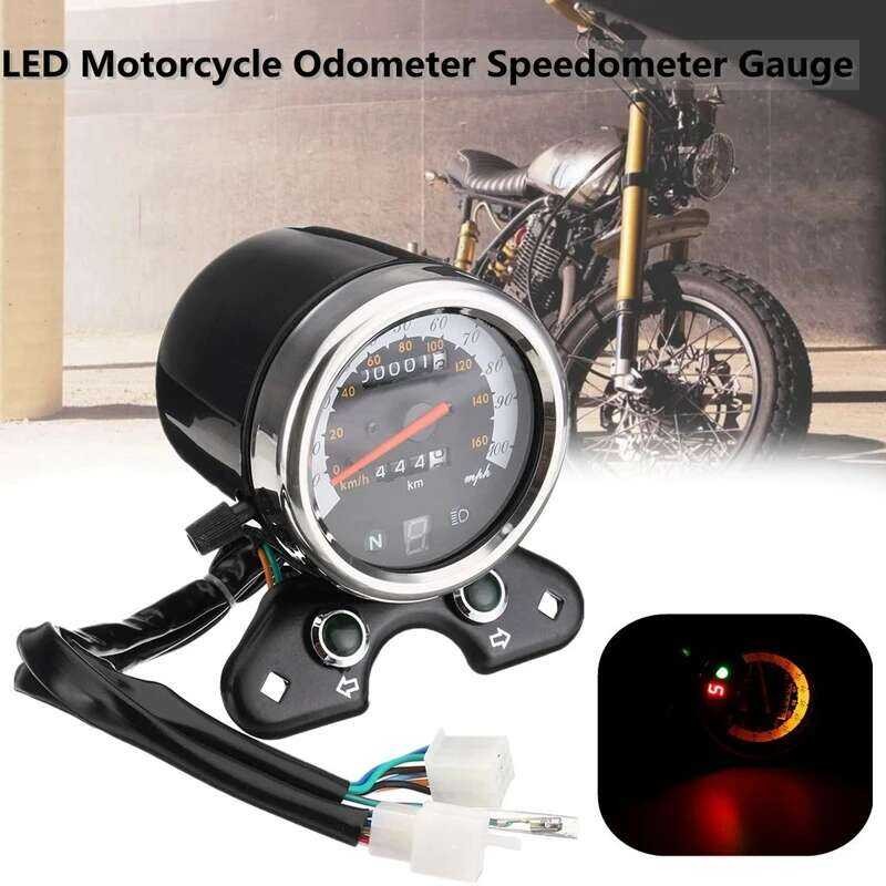 Universal 2 A 6 Motorcycle LED Speedometer Odometer USB Interface ...