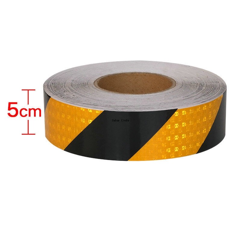 5cm/10cm/15cm/20cm*3M Reflective Tape Twill Yellow-Black Waterproof ...