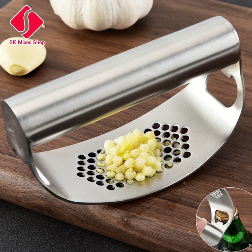 Garlic Press Garlic Smasher Ginger Rocker Light and Strong Stainless