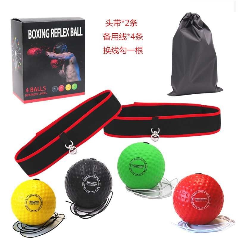 Reflex Boxing Head-Mounted PU Punch Ball Sanda Training Hand Eye ...