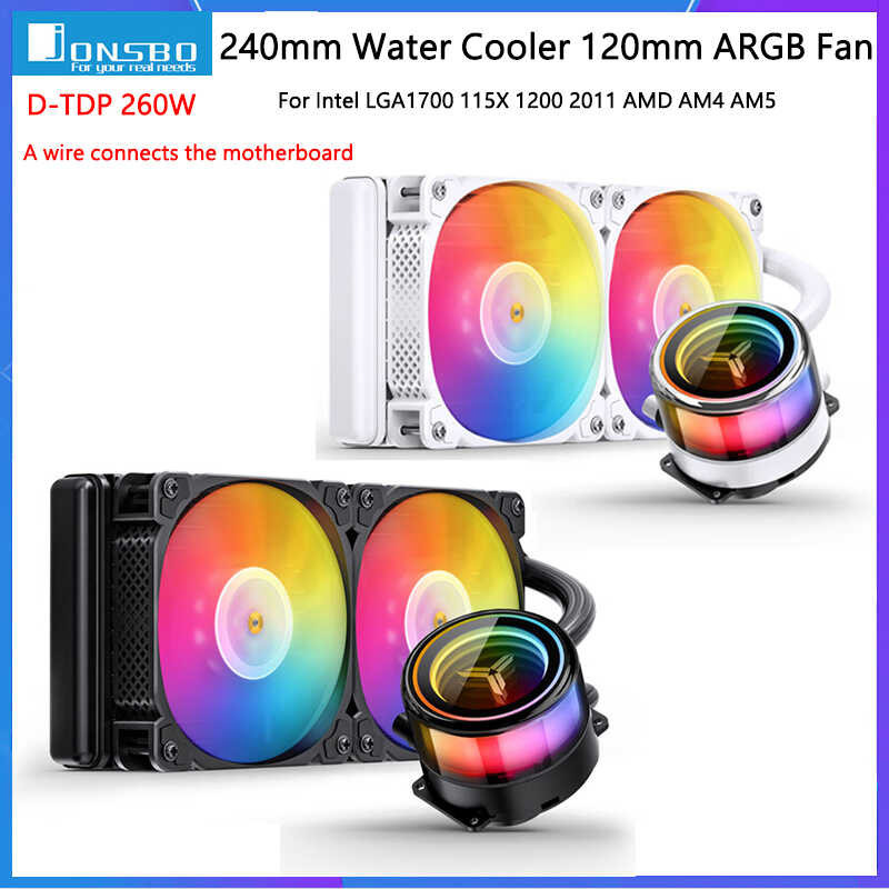 Jonsbo Tw7-240 240 Mm Water Cooler ARGB CPU Cooler Integrated Water ...