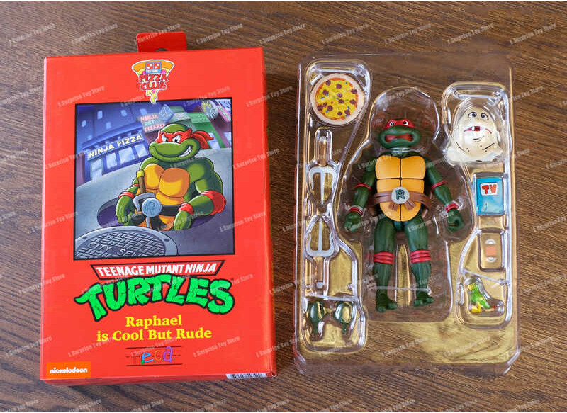 LY Stock] [In Neca Pizza Club Leonardo uno Ng Tmnt Turtles Figures SHF ...