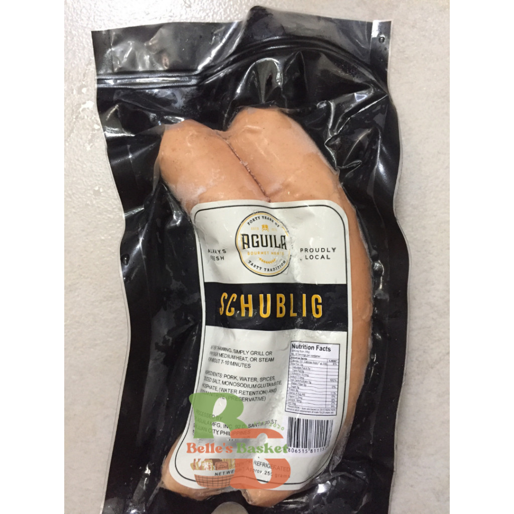 ๑ Aguila Schublig Sausage 250g & 500g (for metro manila buyers only ...