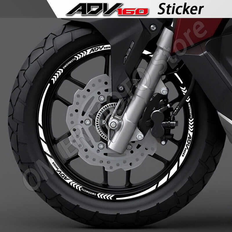 LY PArA SA HONDA ADV 160 Adv160 Motorcycle Sticker Rim DecAlS Stripe ...