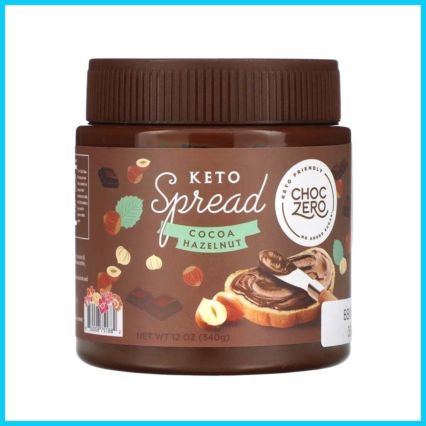 ChocZero Keto Spread, Cocoa Hazelnut, White Choco, Strawberry Jam
