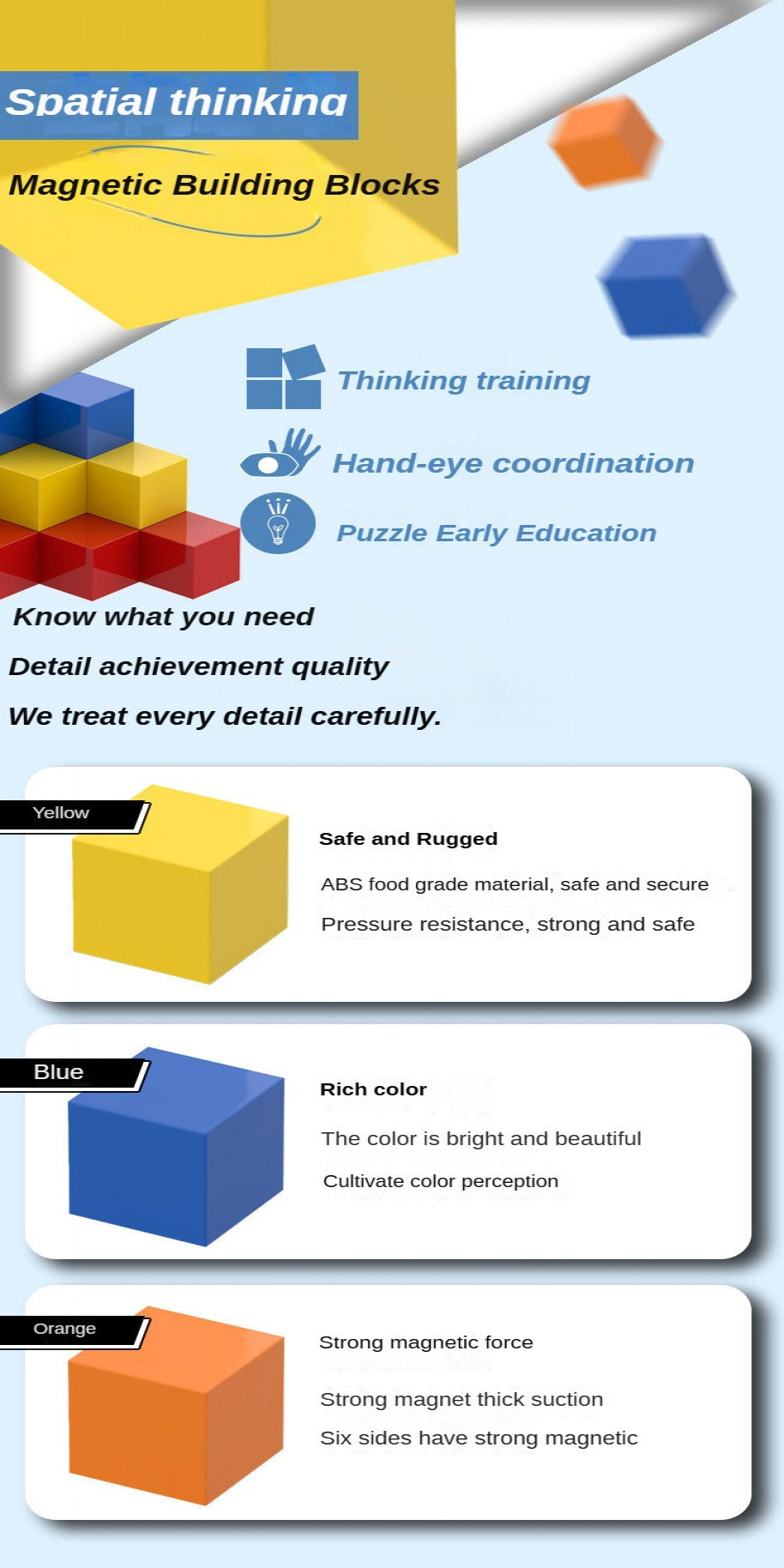 Cube Block Toys Cube Block Educational Toys Maths