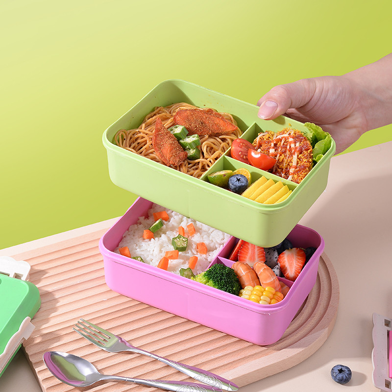 lgr.ph Portable Lunch Box Set with Thermos Bottle Leakproof & Multi ...
