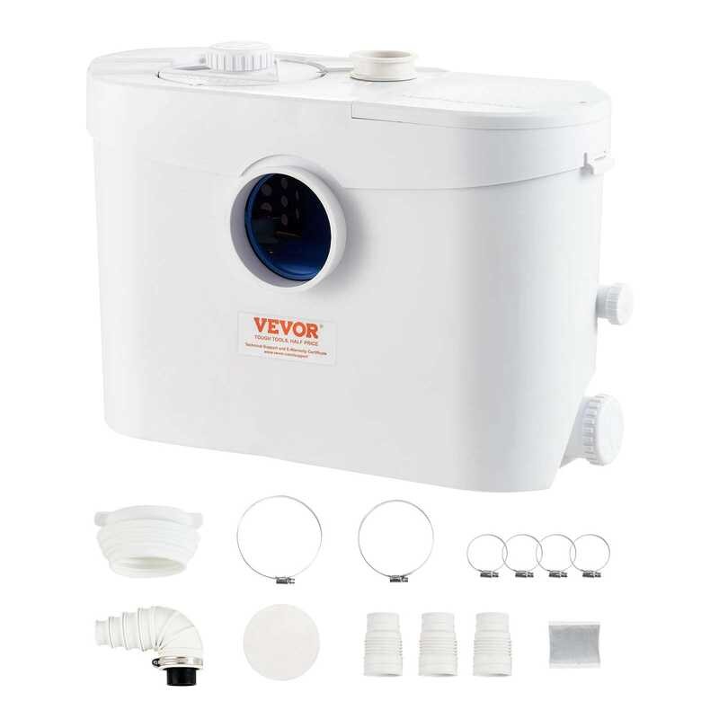 Erator VEVOR Pump W Head Sewerage Sump With Water Inlets Toilet Kitchen ...