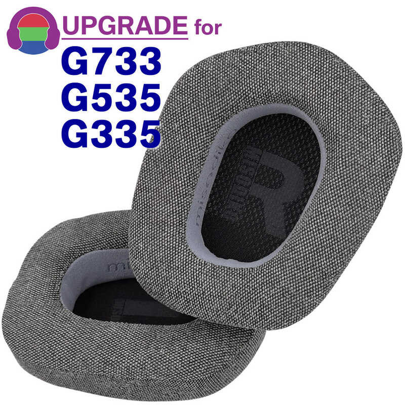 Ersatz-Ohrpolster Für Logitech G733, G535, G335 – Netzstoff, Schwarz, 2 Stück