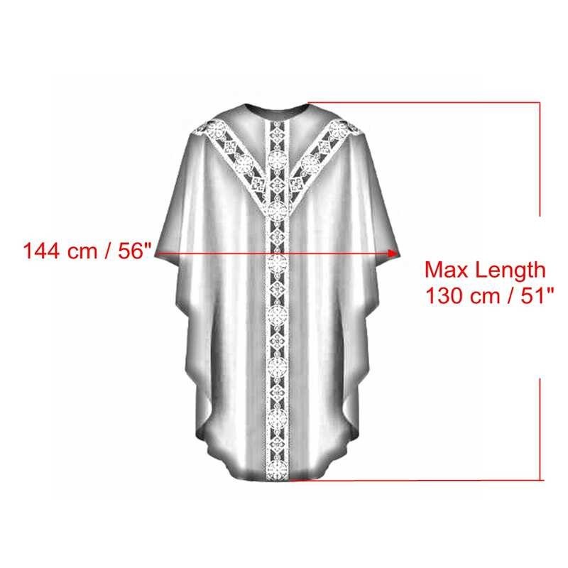 Purple 〠 Chasuble Liturgical Vestment For Catholic Church Priest Mass ...