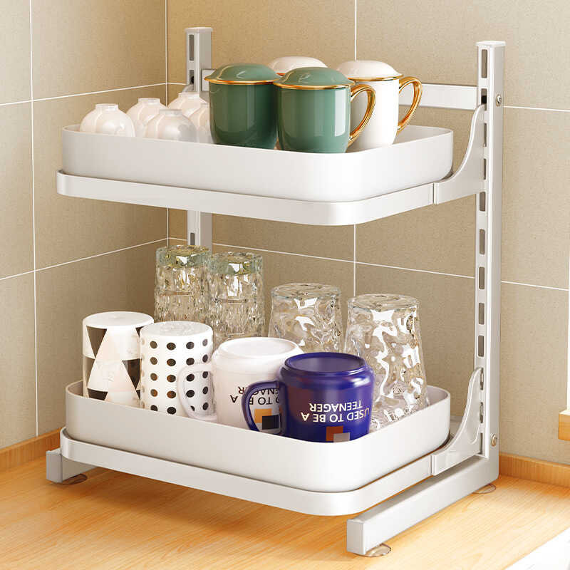 37 Cup Storage Room, Double-Layer Drainage Rack, Bar Tabletop, Tea Set ...