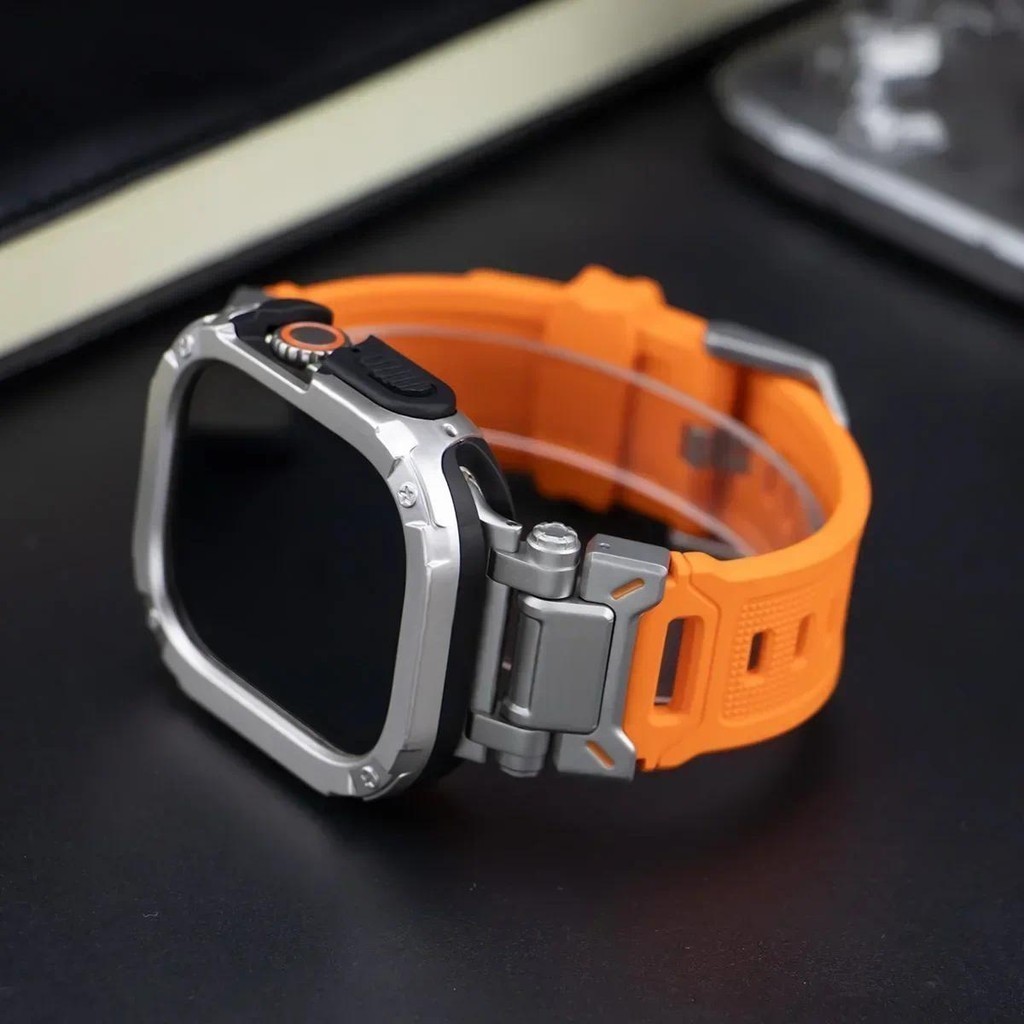 Silicone Strap+TPU Case compatible for Apple Watch Ultra 2 1 49mm 45mm ...