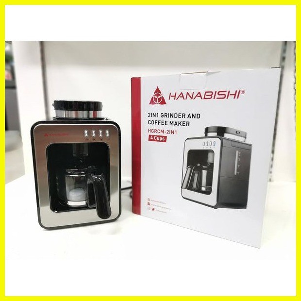 ⭐ § Hanabishi 2IN1 Grinder And Coffee Maker HGRCM2IN1 by Smart