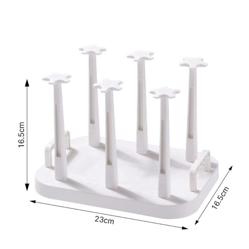 Plastic Cup Drying Rack Large Capacity Detachable Glass Cup Storage ...