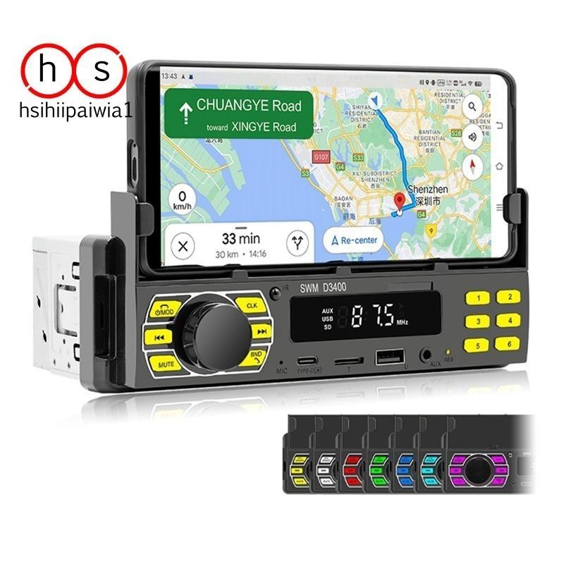∝ ♞1Set Handsfree A2DP Type C USB TF AUX Phone Holder Audio System Head ...
