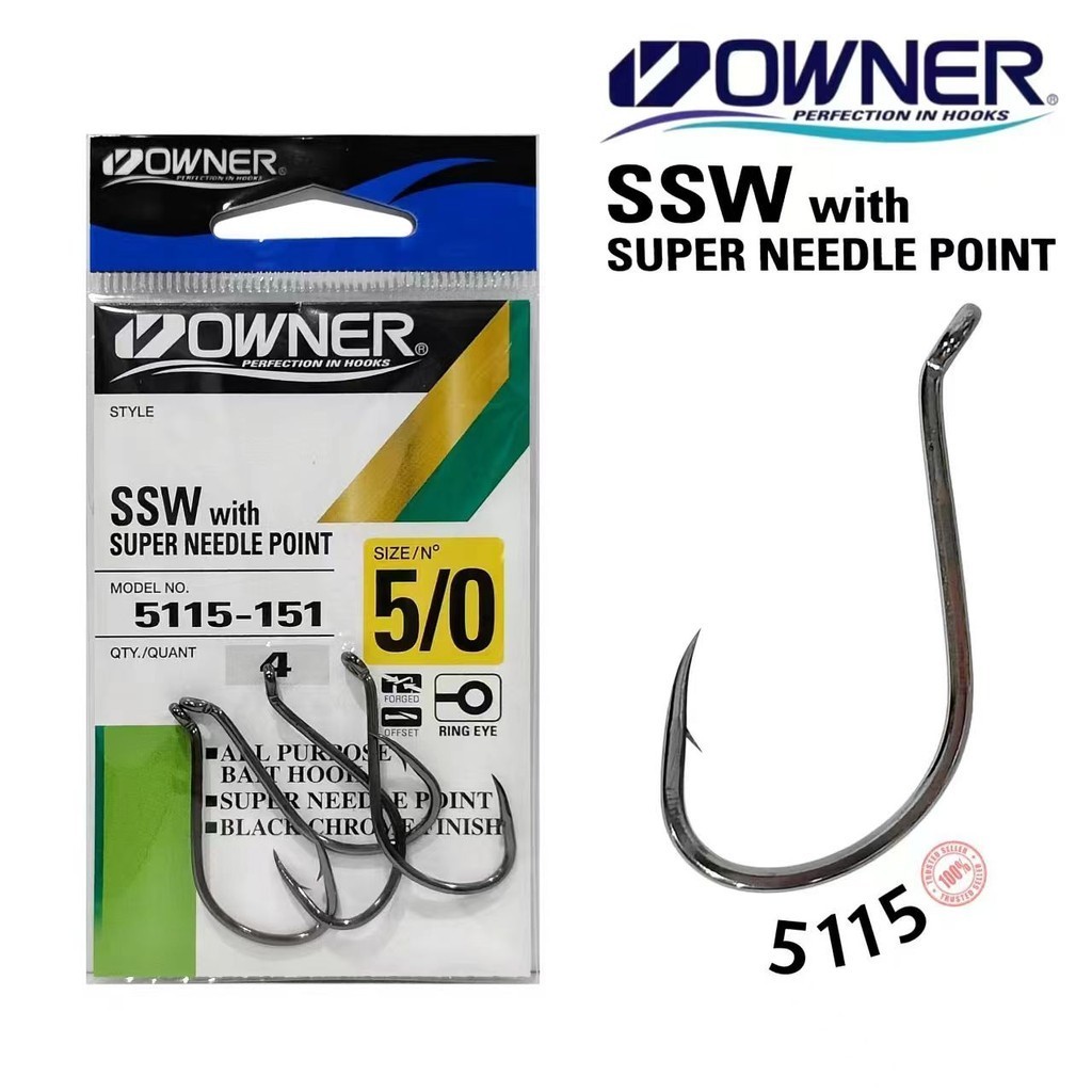 Owner Black Chrome Stinger 5636-091 | Ganci Tripli Taglia 2 | Super Needle Point