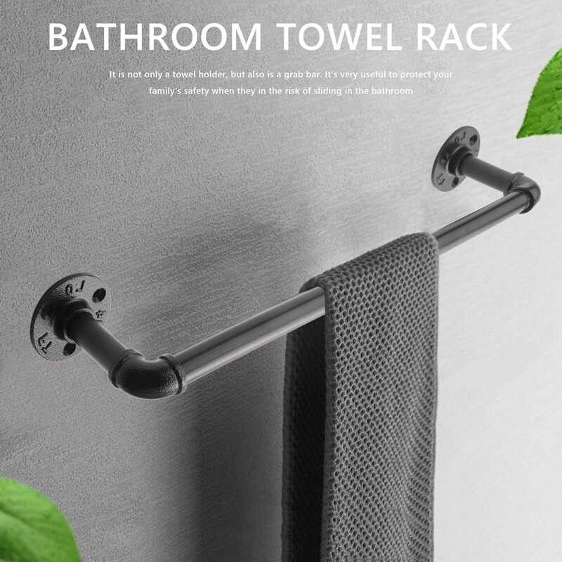 Cheap Rope Towel Ring New Arrivals Amazon Sumnacon Industrial Pipe Rope Towel Ring Wall Mounted Metal Towel Rack Bar With Hardware Vintage Style Iron