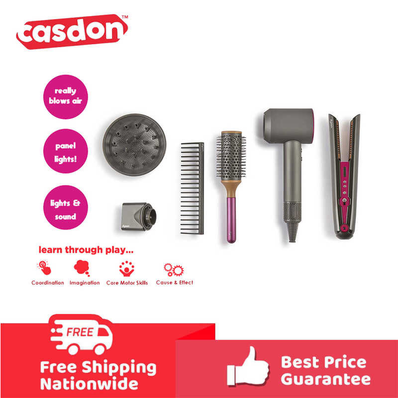 Casdon Dyson Supersonic Corrale Deluxe Styling Set gamit ang Toy ...